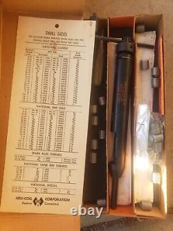 1960's Metal Box 4 Set HELI-COIL Shop-Pack Thread Repair Kit Vintage Taps Coils
