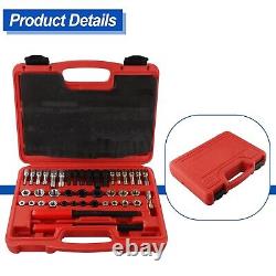 42Pcs/Set Re-Thread Repair Tool Inserts Unc/Unf & Metric Taps Dies Files Chaser