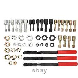 49PCS Thread Repair Tool Set MetricRestorer File Nut Rethreader For Auto