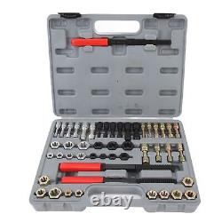 49PCS Thread Repair Tool Set MetricRestorer File Nut Rethreader For Auto