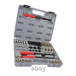 49PCS Thread Repair Tool Set MetricRestorer File Nut Rethreader For Auto