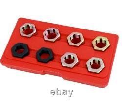 8pcs Axle Spindle Rethreading Set to clean or repair axle threads on spindles