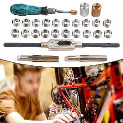 Bike Pedal Thread Repair Tool Set 9/16 inch Threads Gold+Silver Design