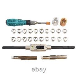 Durable Thread Repair Tool Kit 1Set 9/16 Inch Bicycle Gold+Silver Part Steel