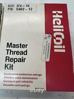 HeliCoil Master Thread Repair Kit 5402-12 (3/4-16) Made In USA