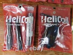 Lot Of 9 Heli-Coil Thread Repair Kits NEW From 15/64 to 41/64