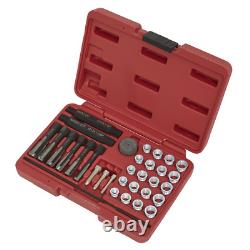 Sealey Glow Plug Thread Repair Set Supplied With Storage Case 33 Pieces VS311