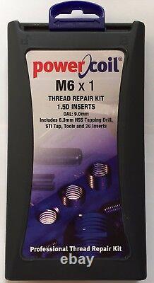 UNF Powercoil Wire Thread Repair Insert Kit 4 6 8 1/4 5/16 3/8 1/2 5/8 1-1/2 Set